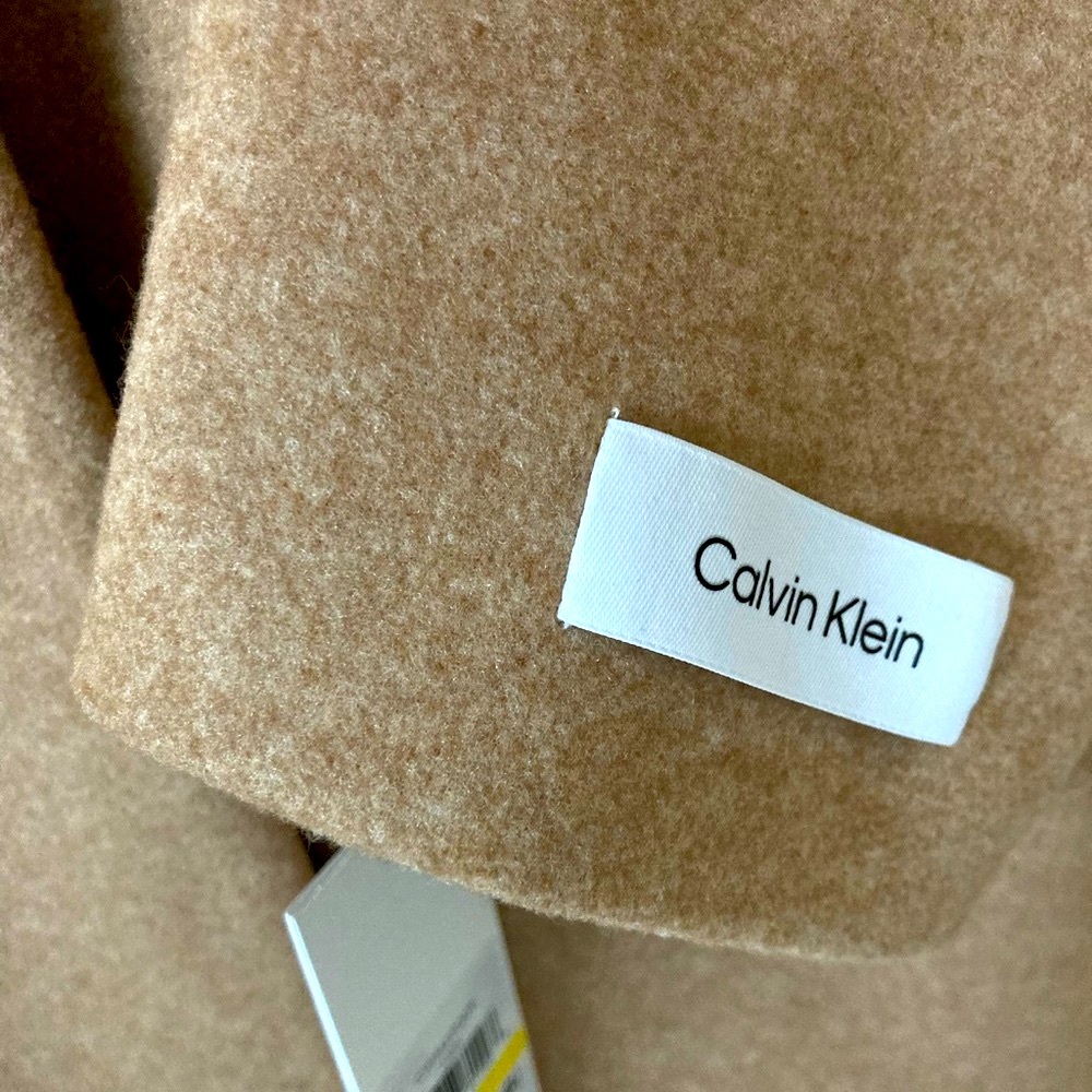 Calvin Klein Coat Camel coat Single Breasted Calvin Klein coat women’s size M - Picture 12 of 16